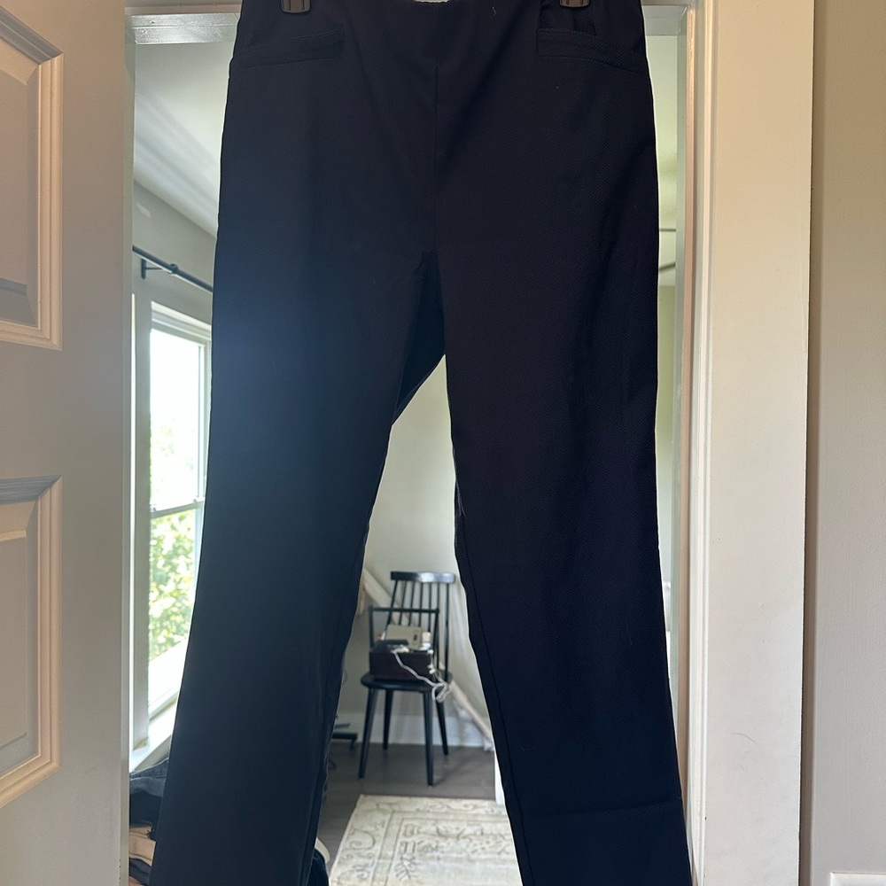 LOFT Julie skinny Black Pants- 10